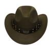 Sombreros para Hombre Transfronterizos, Sombreros Vaqueros Occidentales Europeos y Americanos, Sombreros de Jazz de Lana, Sombreros de Sol para Mujer para Exteriores, Sombreros Negros para Adultos