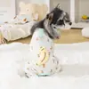 Roupas para Cães Pequenos Primavera e Verão Novas para Pets Teddy, Bichon, Schnauzer, Roupa de Verão Tamanho 26, Design de Banana, Roupa de Casa, Quatro Patas