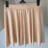 Falda de Cintura Alta Talla Grande para Mujer con Forro Antiexposición, Falda Solar de Verano 2026, Pantalones Falda Plisados para Ropa Exterior, Falda Abullonada