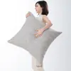 Almofada Decorativa de Linho Lisa, Almofada Simples para Sofá, Almofada para Janela de Canto, Capa de Almofada Sem Enchimento, Almofada Grande para Cabeceira de Cama