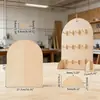 Soporte de Exhibición con Pegatinas de Madera, Exhibidor de Tarjetas Portátil, Almacenamiento Multifuncional de Madera para Joyería (Pendientes y Clavos), Diseño Creativo