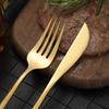 Cuchillo y tenedor para carne estilo celebridad de Internet, estilo occidental, de acero inoxidable, vajilla occidental, cuchillo, tenedor y cuchara, aptos para fabricantes de vajilla portugueses.
