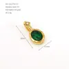 Acessórios DIY Europeus e Americanos, Strass, Pedra de Nascimento de Dezembro com Diamantes, Pingente de Aço Inoxidável 316, Acessórios de Pérola Colorida
