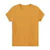 Top de Manga Corta para Mujer Aboutsea Verano Bambú Algodón Hombro Derecho Cuello Redondo Corte Ajustado Seco y Transpirable Color Sólido Versátil para Mujer