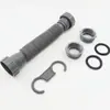 Tubulação de esgoto de cabeça dupla transfronteiriça, acessórios de tubulação de esgoto para pia de cozinha para vegetais, esgoto de pia, esgoto de lavatório, 45 mm