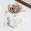Elegante collar francés de flores de satén con cadena de clavícula de alta gama, gargantilla que combina con todo, accesorios para mujer.