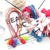 Cuerda para Etiqueta Colgante de Color al por Mayor de Fábrica Cabeza Cuadrada de Nylon Cuerda para Etiqueta Colgante de Color Cuerda para Etiqueta Colgante de Lanyard de Cabeza Cuadrada para Ropa Bolsas