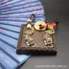 Frete Grátis Novo Chaveiro de Cobre Puro Chaveiro de Latão Pixiu da Sorte Chaveiro de Dinheiro de Cobre Sólido Artesanato Pingente