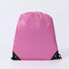 Stock Listo Pantalones Deportivos de Poliéster con Bolsillo de Solapa y Cordón Bolsa con Cordón y Logo en el Hombro Mochila para Estudiantes de Entrenamiento y Preparación Pantalones con Bolsillo de Solapa y Cordón