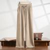 Suéter de cachemira pantalones casuales hombre 100% cachemira pura otoño e invierno Nuevo engrosado cintura alta cálido prenda exterior pantalones rectos
