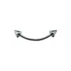 Clavo de ceja puntiagudo de acero inoxidable Meier, aro de ceja de varilla curva básica, joyería para piercing de cuerpo humano, clavo de cartílago auricular transfronterizo europeo y estadounidense