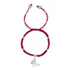 Pulseira Borboleta Guochao Doce Design de Nicho Pulseira de Corda de Mão Trançada à Mão Elegante Corda Vermelha de Transferência ins