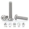 Tornillo de máquina de acero inoxidable 304 GB818 cabeza avellanada Phillips cabeza cilíndrica media M3M4M5M6M8M10
