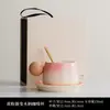 Caneca de Café de Cerâmica Rústica de Luxo Leve, Caneca para Latte Art Estilo Americano, Caneca de Café Pessoal para Homens e Mulheres, Copo para Beber, Caneca