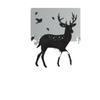 Ciervo Sika Transfronterizo Acrílico Estilo Nórdico 3D Creativo Animal Decoración del Hogar Sala de Estar Dormitorio Adhesivo de Pared Impermeable