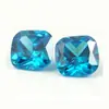 Zircônia Cúbica Artificial Cz Pedra Colorida Pedra Solta Anel com Rosto de Pedra em Formato Cushion Montagem de Anel Joia Pedra Principal Fábrica de Diamantes Atacado