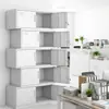 Archivero metálico de cinco secciones, gabinete multi-nivel para documentos con cerradura, gabinete para comprobantes financieros, gabinete de archivo para oficina