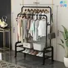 Cabide Robusto, Varal de Chão, Suporte Dobrável de Chão para Roupas, Guarda-Roupa Simples