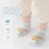 Calcetines de Malla para Bebés, Estilo Delgado de Verano, Calcetines Infantiles Lindos de Dibujos Animados 3D, Calcetines Cortos Unisex para Bebés Recién Nacidos