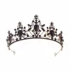 Coroa de Noiva Transfronteiriça Liga de Metal Acessórios de Cabelo Vestido de Casamento Faixa de Cabeça com Strass Coroa de Aniversário Headdress para Casamento de Jantar Venda Quente Europeia e Americana