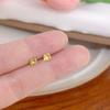 Aretes de tuerca de Zirconia pequeños exquisitos coloridos simples, elegantes, versátiles, diseño geométrico creativo, aretes dulces de alta calidad