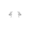 Aretes de Plata de Ley 999 con Diseño de Hoja para Mujer Diseño de Nicho 2026 Nuevo Estilo Pendiente de Cartílago para Oreja Perforación de Oreja Elegante Exquisito Oreja