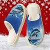Suministro Exclusivo Transfronterizo de Pantuflas de Algodón con Estampado de Vaca de las Tierras Altas para Hombre, Pantuflas de Pareja para Otoño e Invierno, Pantuflas de Pod Transfronterizas Jit de una Pieza Dropshipping