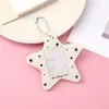 Porta-cartão acrílico fofo de estrela estilo Xiaohongshu para fotos de identidade e fotos de fãs, pingente de armazenamento