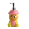 Frasco dispensador de sabão em formato de bebê fofo de desenho animado, frasco refil para desinfetante de mãos, frasco refil de loção para banheiro fofo tipo pump