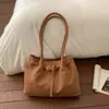 Estilo Coreano Moda para Viajar Gran Capacidad Gamuza 2026 Nuevo Bolso de Hombro Tote Vintage para Mujeres