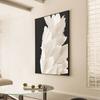 Estilo Minimalista Moderno Blanco y Negro Gris Pintura Decorativa Sofá Fondo Pared Colgante Pintura Mural Entrada Pintura Abstracta Pintura de Piso para Sala de Estar
