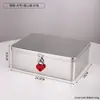 Caja pequeña cerrada caja de almacenamiento caja de hierro alcancía pequeña caja con contraseña joyero caja de bloqueo para teléfono móvil alcancía caja fuerte