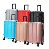 Maleta de viaje con ruedas de ABS de gran capacidad con cerradura de combinación 20/24 pulgadas, maleta de viaje con cremallera de alto valor de color, ruedas universales