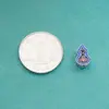 Plata Pura S999 Nuevo Estilo Chino Tendencia Nacional Azul Quemado Cloisonné Flor Tallada Calada Calabaza Cuentas Espaciadoras Pulsera DIY Accesorios de Plata