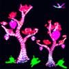 Lâmpada de cristal LED para paisagem ao ar livre multicolorida, lâmpada biônica para iluminação noturna, lâmpada para gramado Puchong