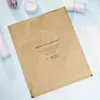 Bolsa de Papel Kraft Amarilla, Papel Puro Sin Plástico, Cumple con los Estándares de Protección Ambiental de la UE, Bolsa de Papel Kraft Biodegradable con Sellado en Tres Lados, Venta Directa de Fábrica