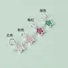 Pingente Estrela de Cinco Pontas Colorida em Prata Esterlina S925 Pingente Único Acessórios de Joias Artesanais DIY Pingente de Pulseira Colar Espaçador