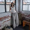 Desejo Exportação Transfronteiriça Europeia e Americana High Street Hip-Hop Rap Street Calças Casuais Cordão Calças de Moletom Largas de Perna Larga Longas