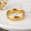 Moda japonesa y coreana anillo simple de pareja de acero de titanio anillo anillo para hombre y mujer suministro de joyería Suertong