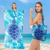 Toalla de Playa Plegable Bolsa de Almacenamiento Portátil Dos en Uno Bolso de Hombro para Viajes al Aire Libre Toalla para Vacaciones en la Costa Surf