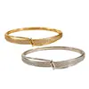 Bestseller transfronterizo: Pulsera delgada de doble fila trenzada de doble capa con incrustaciones de circonita para mujer, diseñada para citas y vacaciones