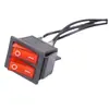 Interruptor de resorte de barco rociador eléctrico de doble bomba interruptor accesorios para rociador interruptor cuadrado interruptor doble abierto al por mayor