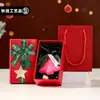 Navidad Abastecimiento Transfronterizo Carrillón de Viento Navideño Decoración de Atmósfera Regalo Llavero de Árbol de Navidad de Felpa Colgante para Bolso Venta al por Mayor