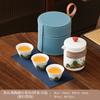 Conjunto de Chá de Viagem Portátil Ru Kiln Terno Bule Ao Ar Livre Kung Fu Chá Expresso Copo Presente Acompanhando Presente de Negócios