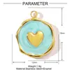 Amor europeo y americano moño llave diy titanio acero colgante femenino aceite cinco puntas estrella luna acero inoxidable joyería colgante