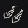Joyería de collar de novia coreana joyería comercio exterior Europa y Estados Unidos juego de joyería de aleación de pedrería de dos piezas al por mayor N220