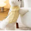 Ropa para Perros Tragable Otoño Oso de Peluche Oso Amargo Bomei Gato Perro Pequeño Abrigo de Algodón Forrado de Felpa Cálido Anti-Caída de Pelo