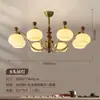Lámpara colgante estilo vintage de cobre macizo estilo americano con forma de caqui, madera de nogal negro norteamericano, nuevo modelo de diseñador de alta gama para comedor y dormitorio