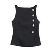 Amazon Cross-Border Aliexpress Ins Exportação Europeia e Americana Roupas Femininas Joias Camisetas com Botões Tops para Mulheres