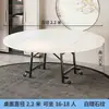Mesa de Jantar Dobrável para Uso Doméstico, Mesa de Jantar Dobrável para Apartamento Pequeno, Mesa Redonda Simples para Moradia Alugada, Mesa de Jantar Móvel Atacado